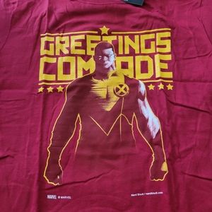 Marvel Comics Colossus Greetings Comrade Shirt Size Large Nerd Block Exclusive